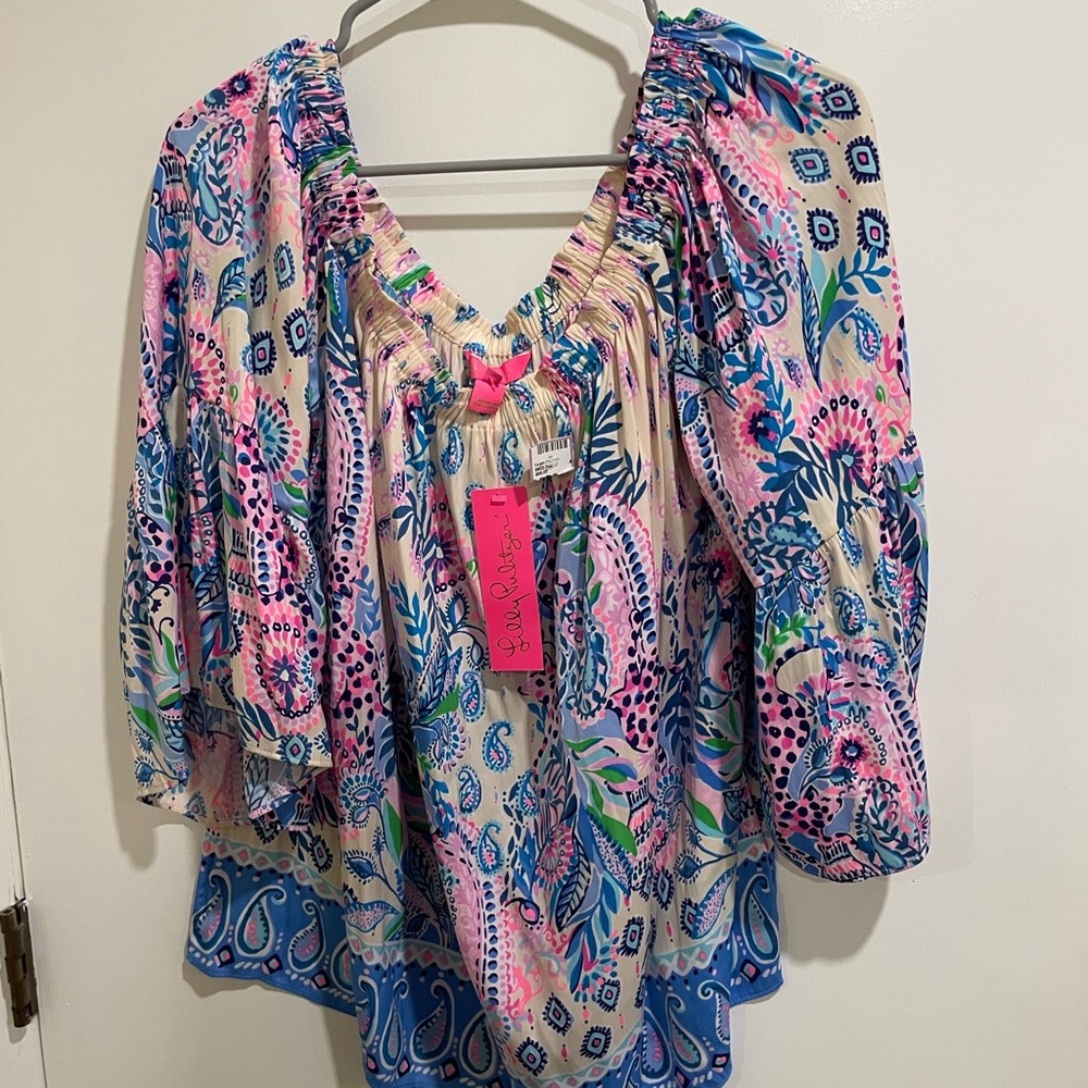 Lilly Pulitzer off the shoulder top